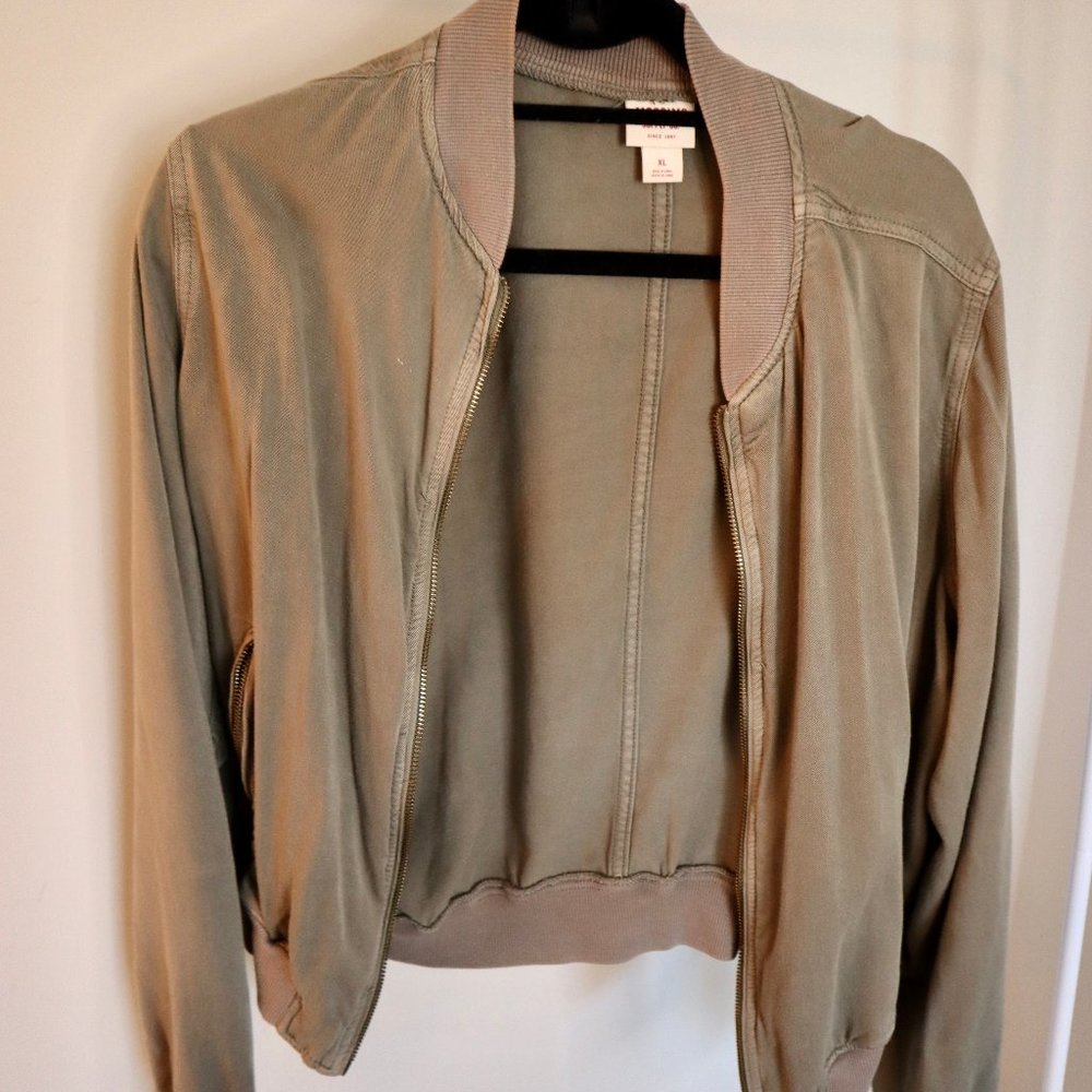 Olive Green Bomber Jacket